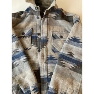 Jachs New York Sherpa Lined Southwest Knit Shacket Jacket Small